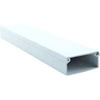Canaleta para cables 25 x 20 mm en color blanco y tiras de 2 metros